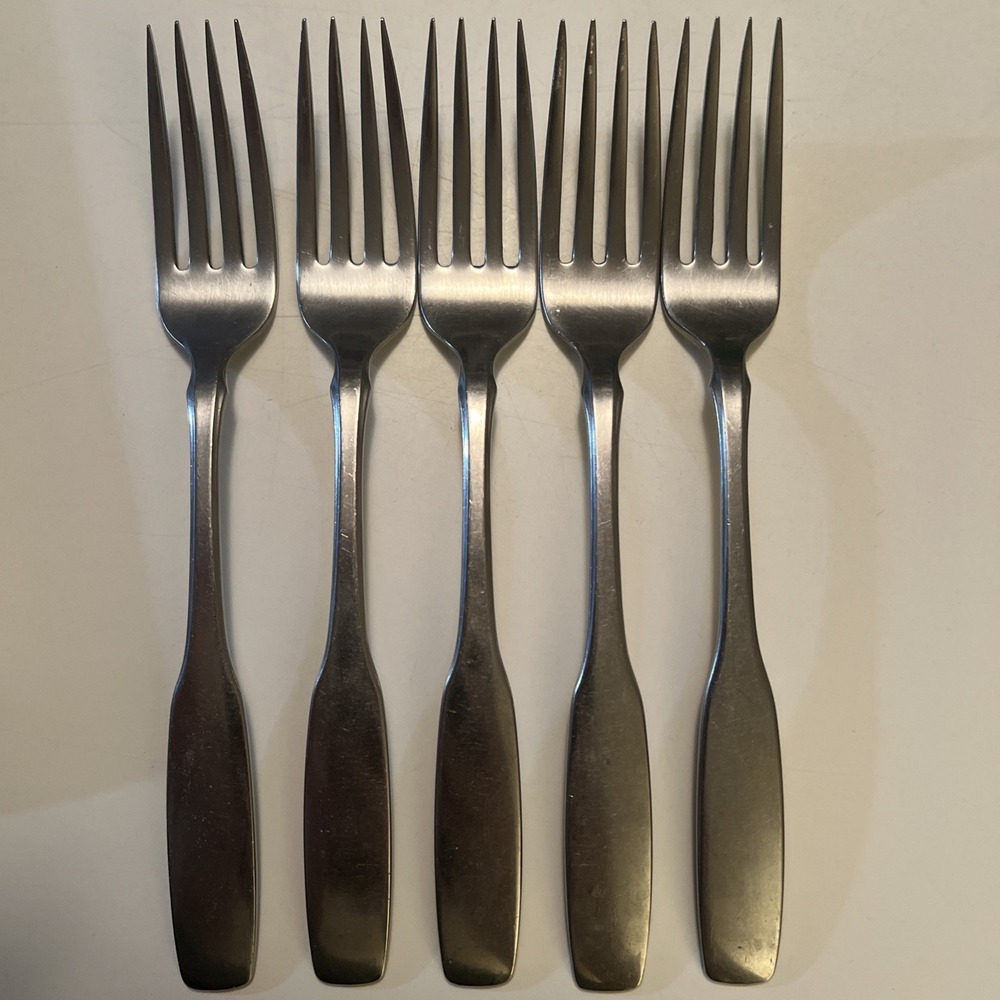 Set of 6 Oneida Paul Revere Community Stainless Dinner Forks